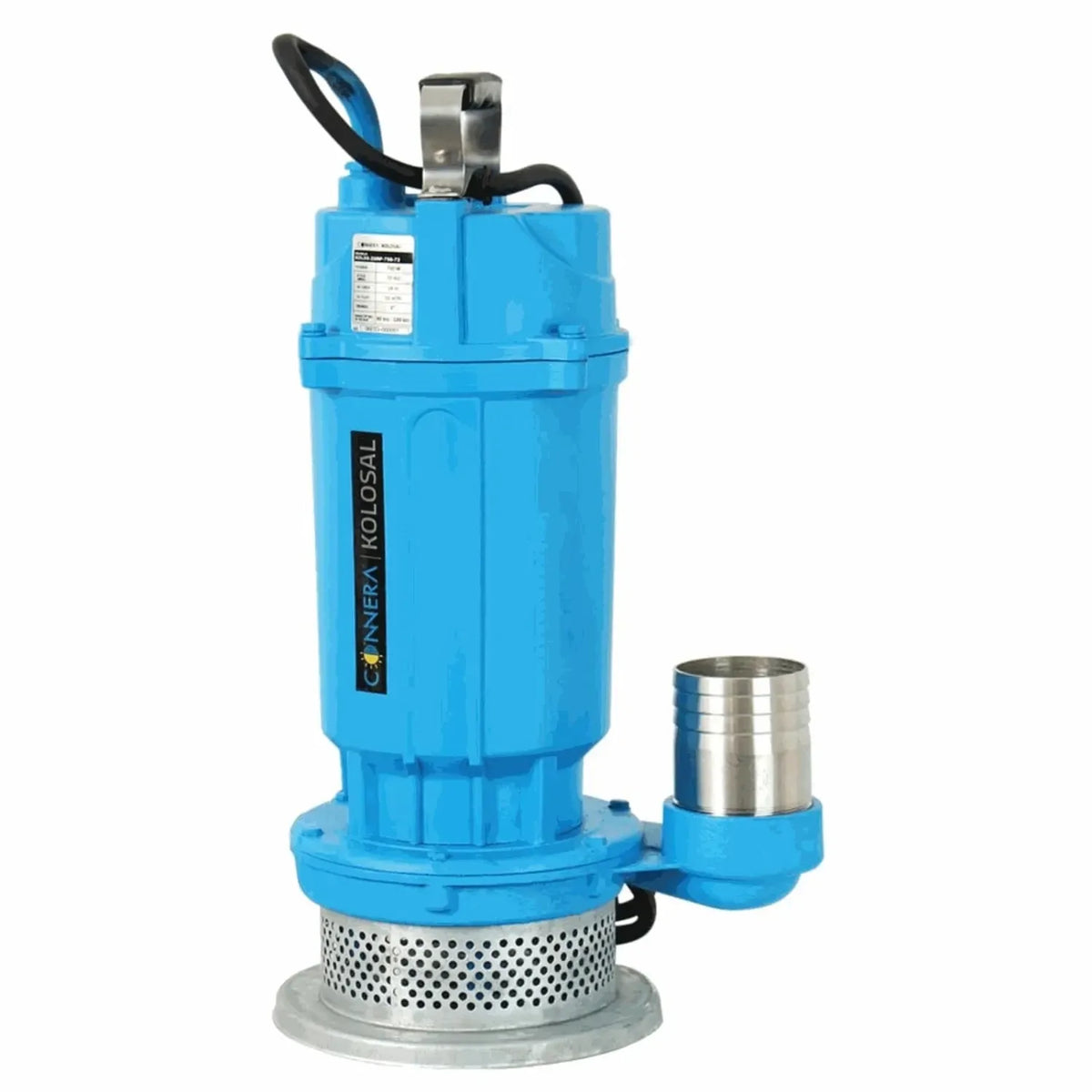 Imagen oficial de motobomba solar sumergible para agua limpia CONNERA.