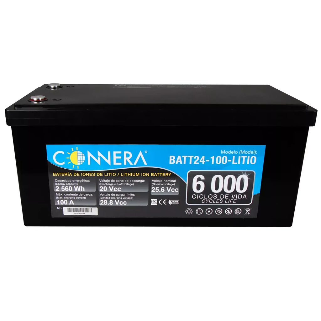 Imagen oficial de batería solar de litio CONNERA.
