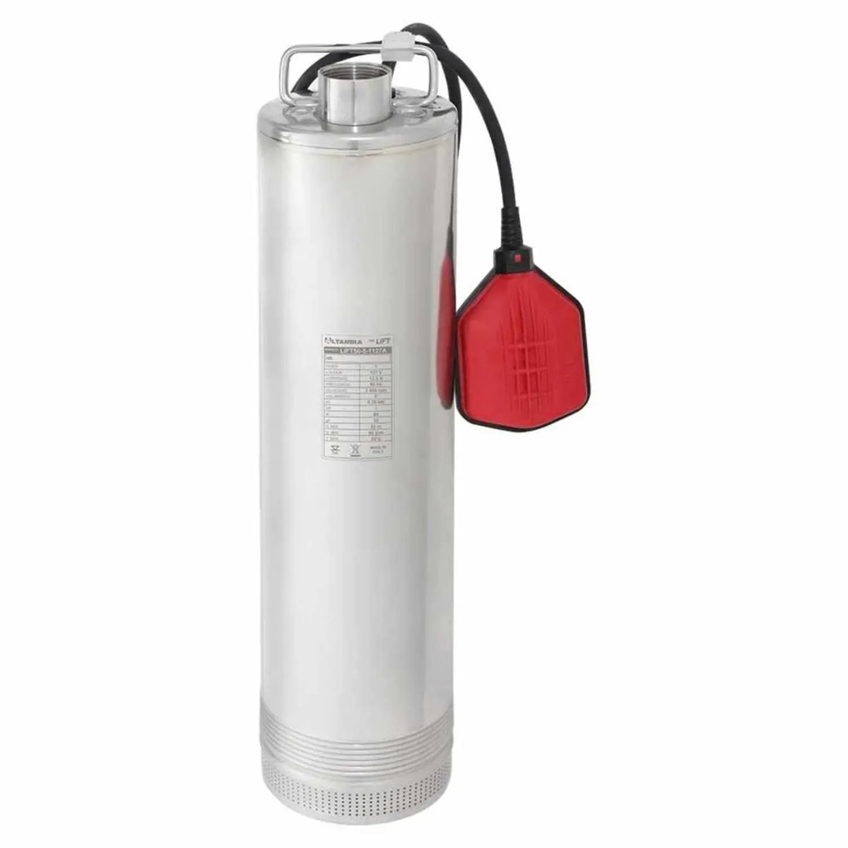 Motobomba sumergible para norias, cisternas y pozos profundos ALTAMIRA — Modelo LIFT50-5-1127A