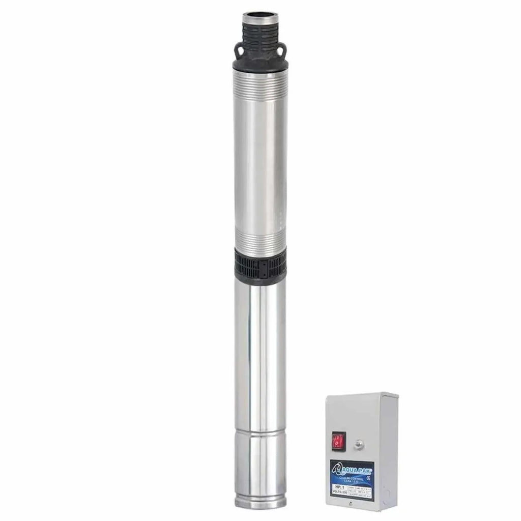 Motobomba sumergible para pozo profundo AQUA PAK — Modelo M1.5P15-11/1230