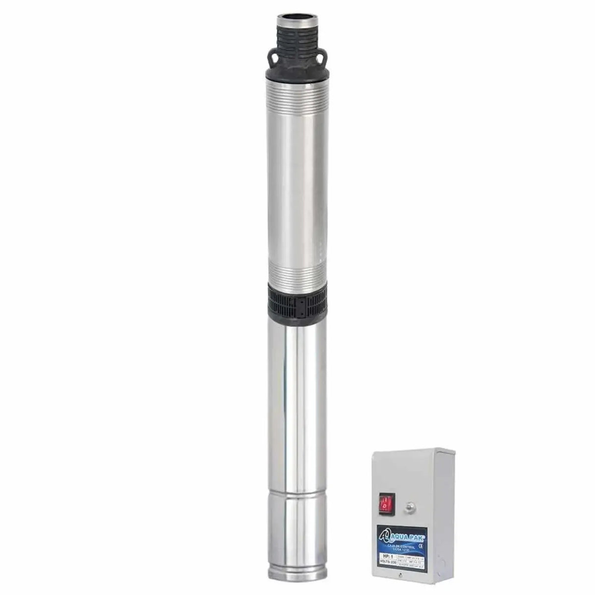 Motobomba sumergible para pozo profundo AQUA PAK — Modelo M1.5P15-11/1230