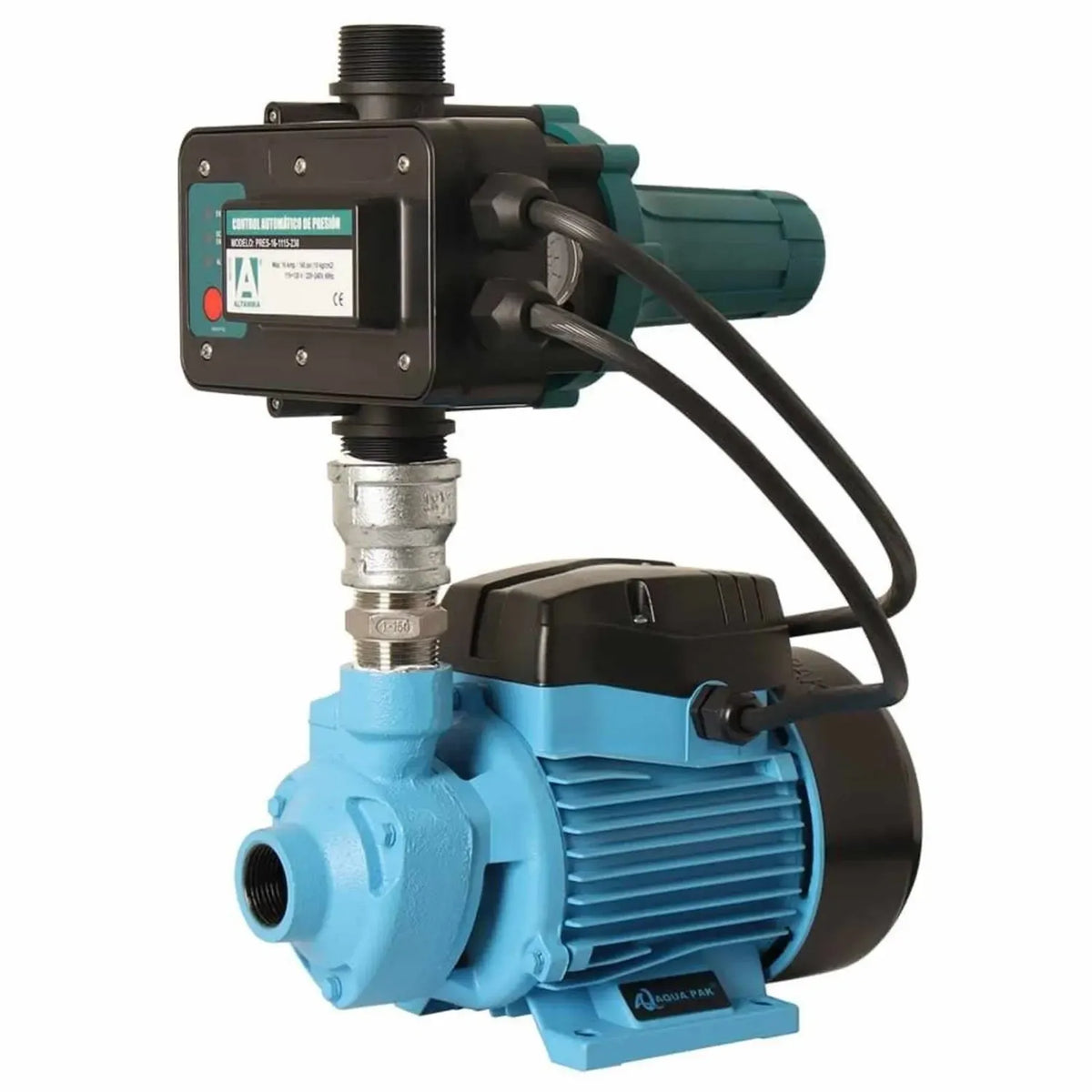 Presurizador individual con kit de presión AQUA PAK — Modelo PRES-AP10XB127-P16