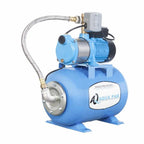 Fotografía de referencia — Presurizador individual de velocidad constante AQUA PAK · Serie Bomba AQUA PAK con tanque AQ horizontal membrana