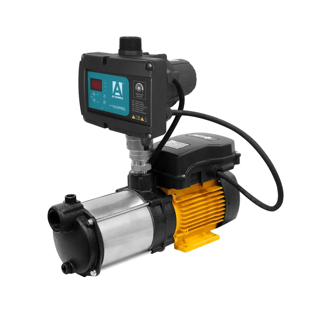 Fotografía de referencia — Presurizador individual con kit automático de control de presión ALTAMIRA · Serie EVOPRES