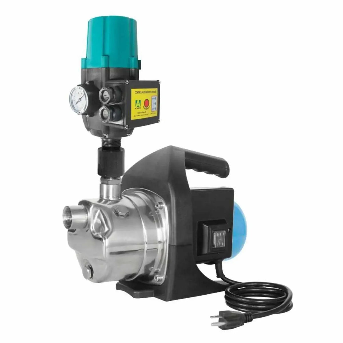Fotografía de referencia — Presurizador individual con kit de presión AQUA PAK · Serie Bomba AQUA PAK con kit de presión