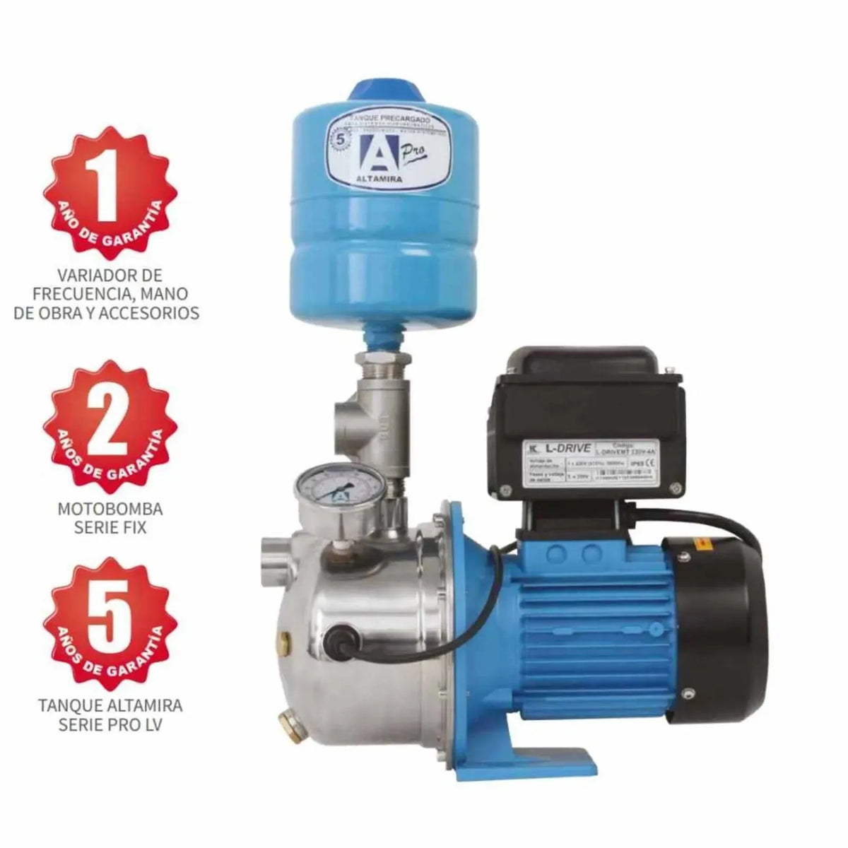 Presurizador individual de presión constante HIDROCONTROL — Modelo FIXD15E/MT230