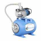 Fotografía de referencia — Presurizador individual de velocidad constante AQUA PAK · Serie Bomba AQUA PAK con tanque AQ horizontal membrana