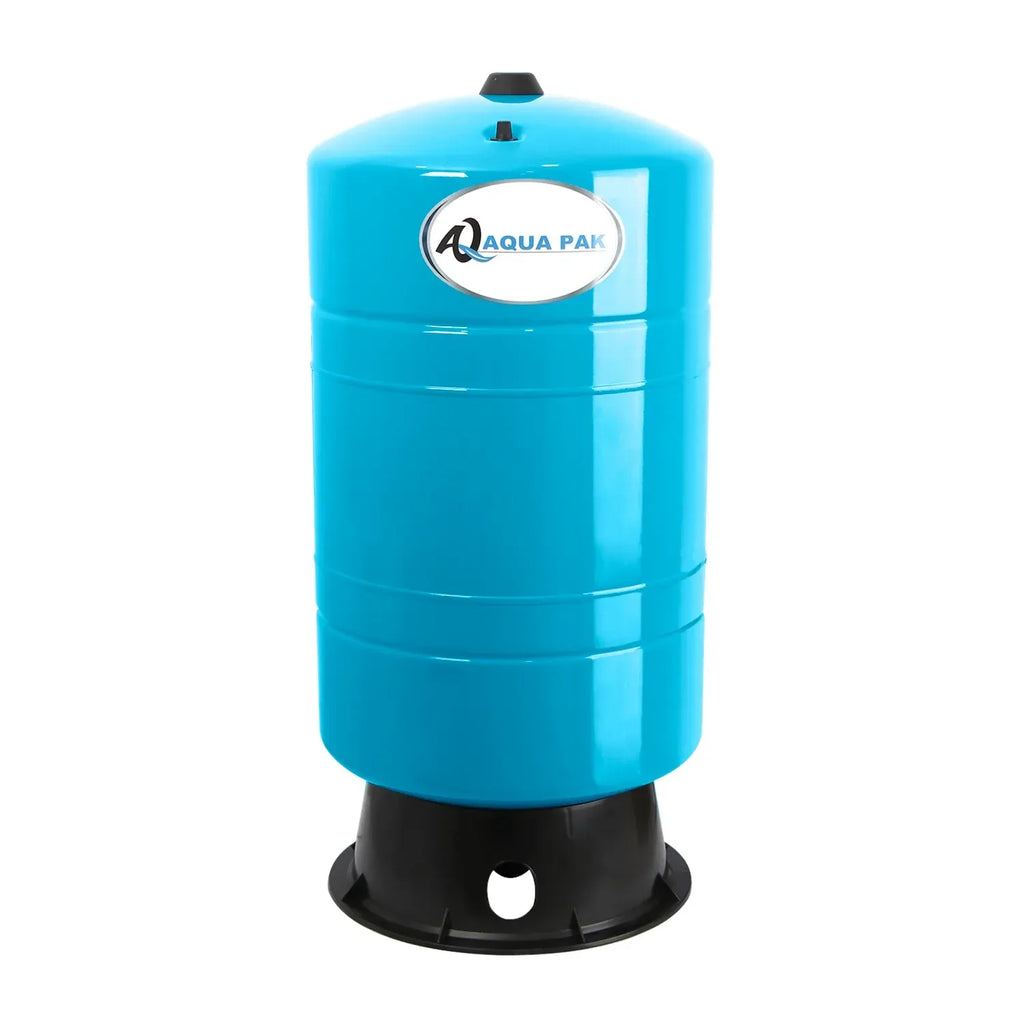 Imagen oficial de tanque precargado AQUA PAK; presentación de la familia del fabricante.