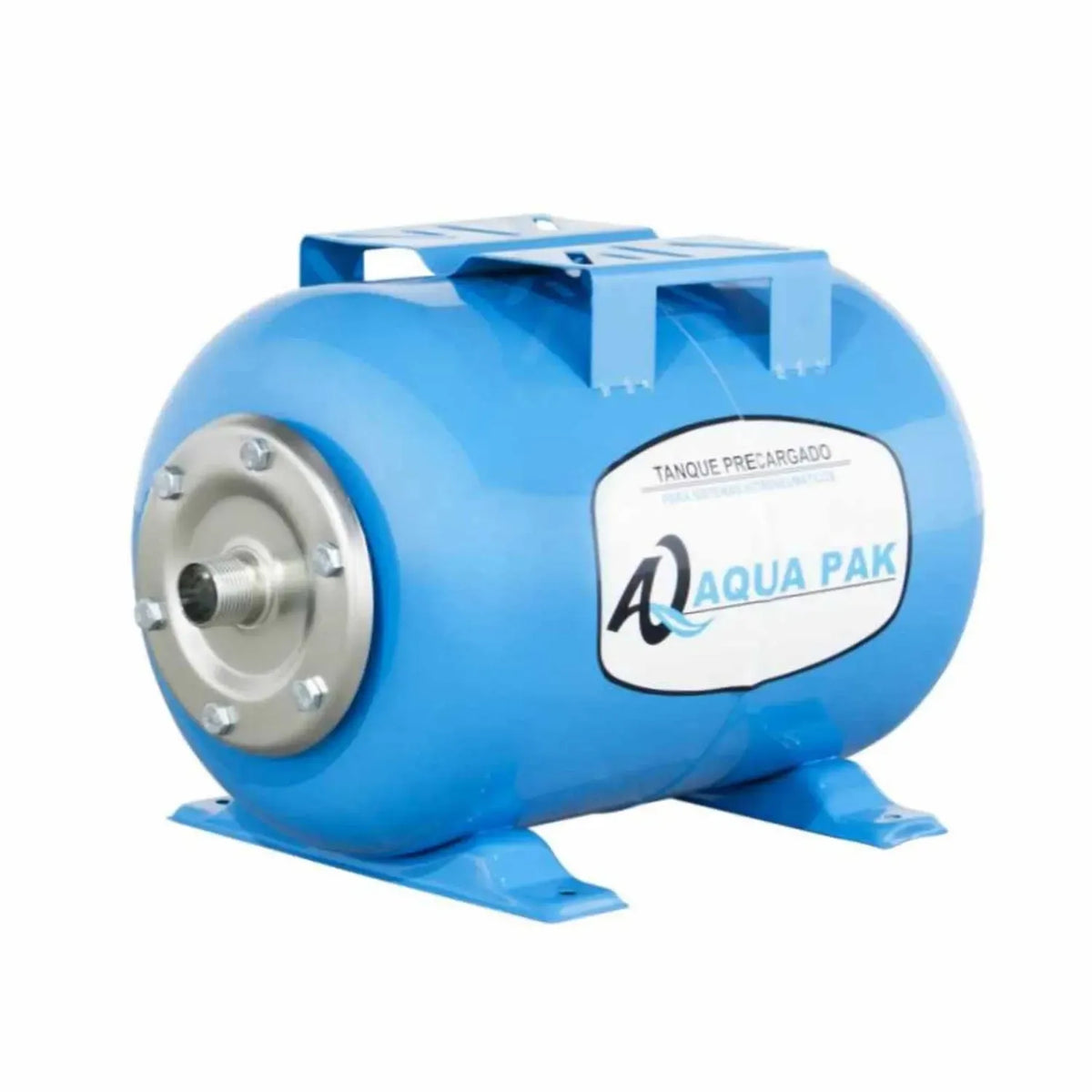 Imagen oficial de tanque precargado AQUA PAK; presentación de la familia del fabricante.