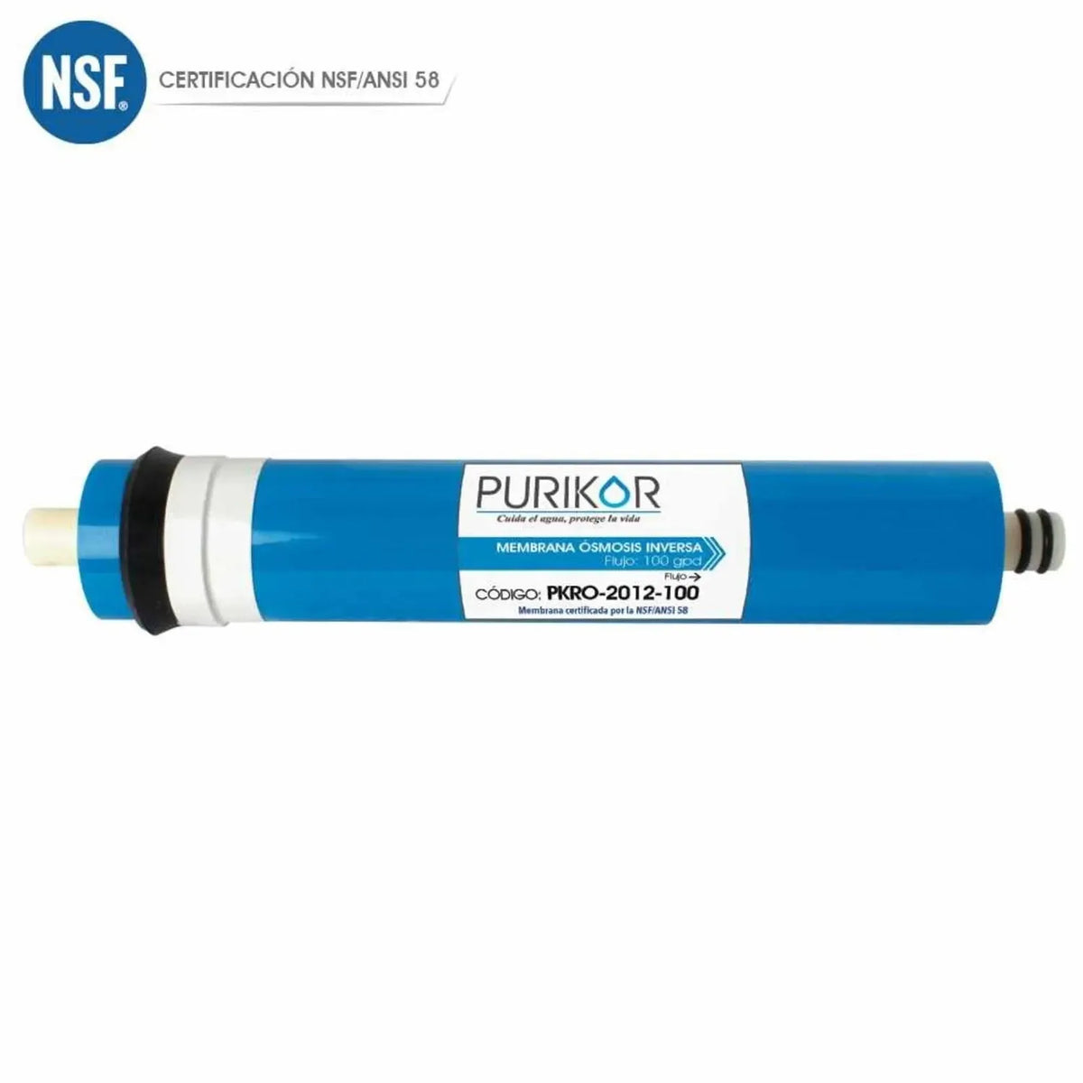 Fotografía oficial PURIKOR: membrana para sistemas de purificación. Vista del producto.