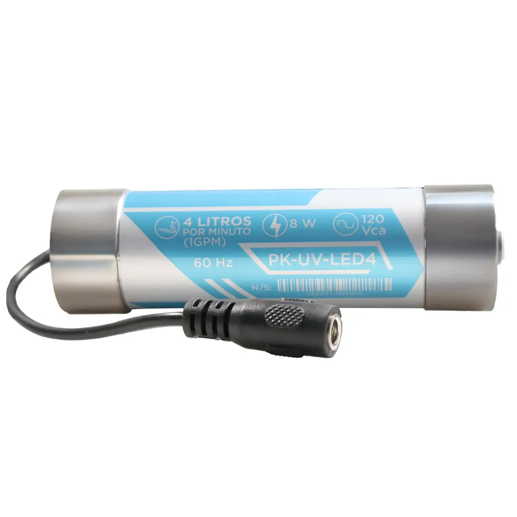 Fotografía oficial PURIKOR: sistema de desinfección con luz uv. Vista del producto.