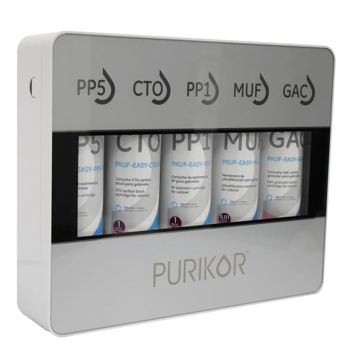 Fotografía oficial PURIKOR: sistema de ultrafiltración. Vista del producto.
