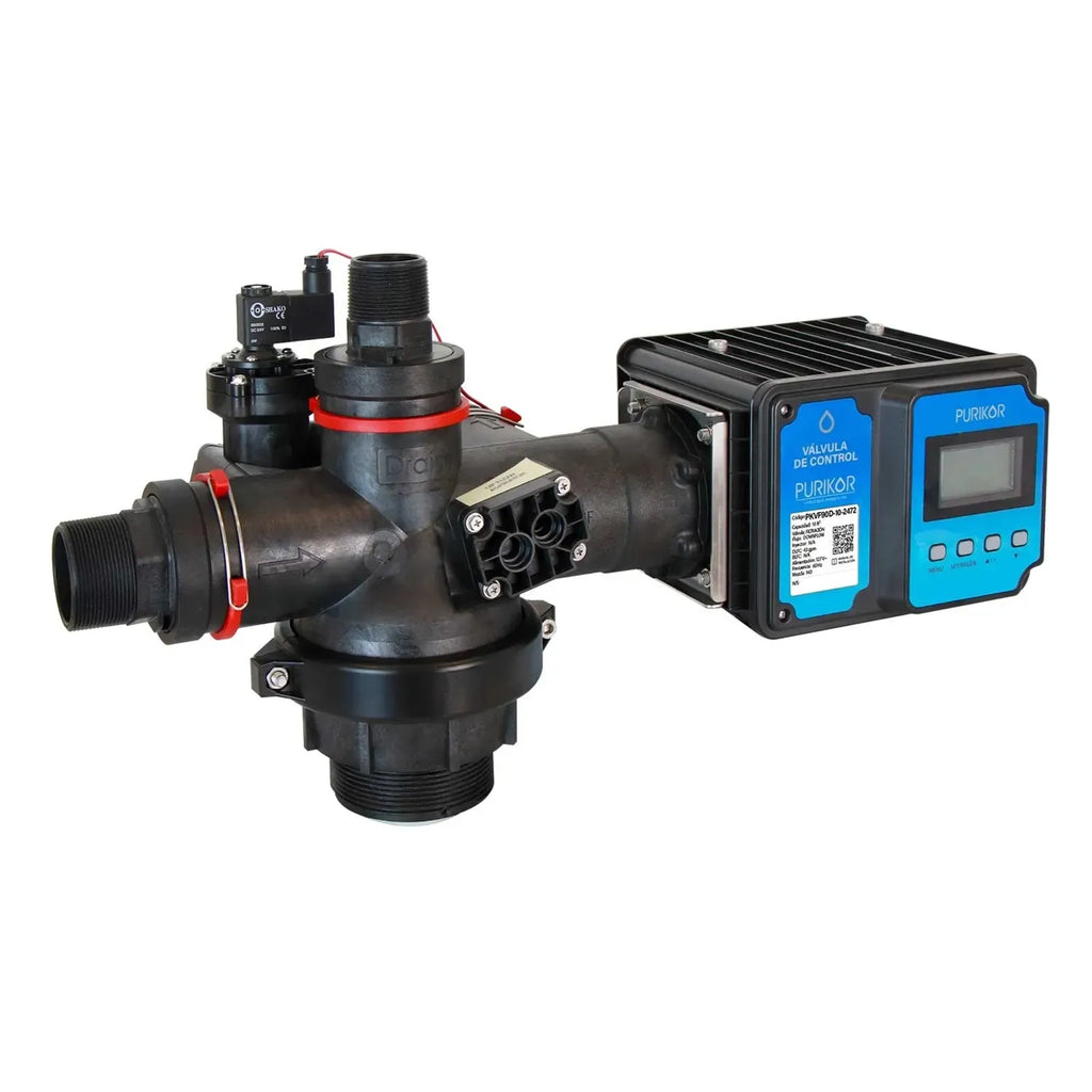 Fotografía oficial PURIKOR: válvulas automáticas para sistemas de filtración. Vista del producto.