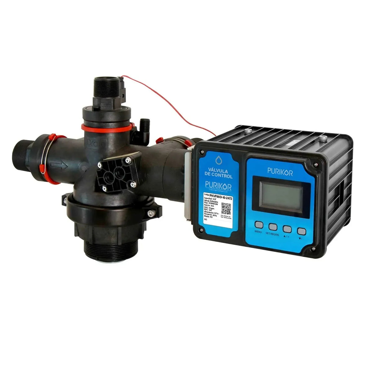 Fotografía oficial PURIKOR: válvulas automáticas para sistemas de filtración. Vista del producto.