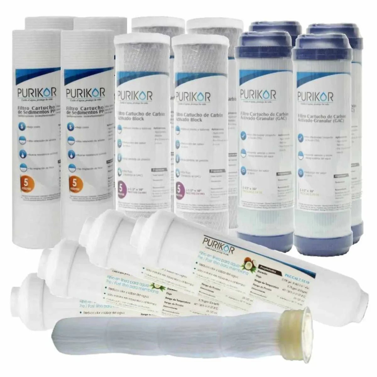Fotografía oficial PURIKOR: kit de mantenimiento purikor. Vista del producto.