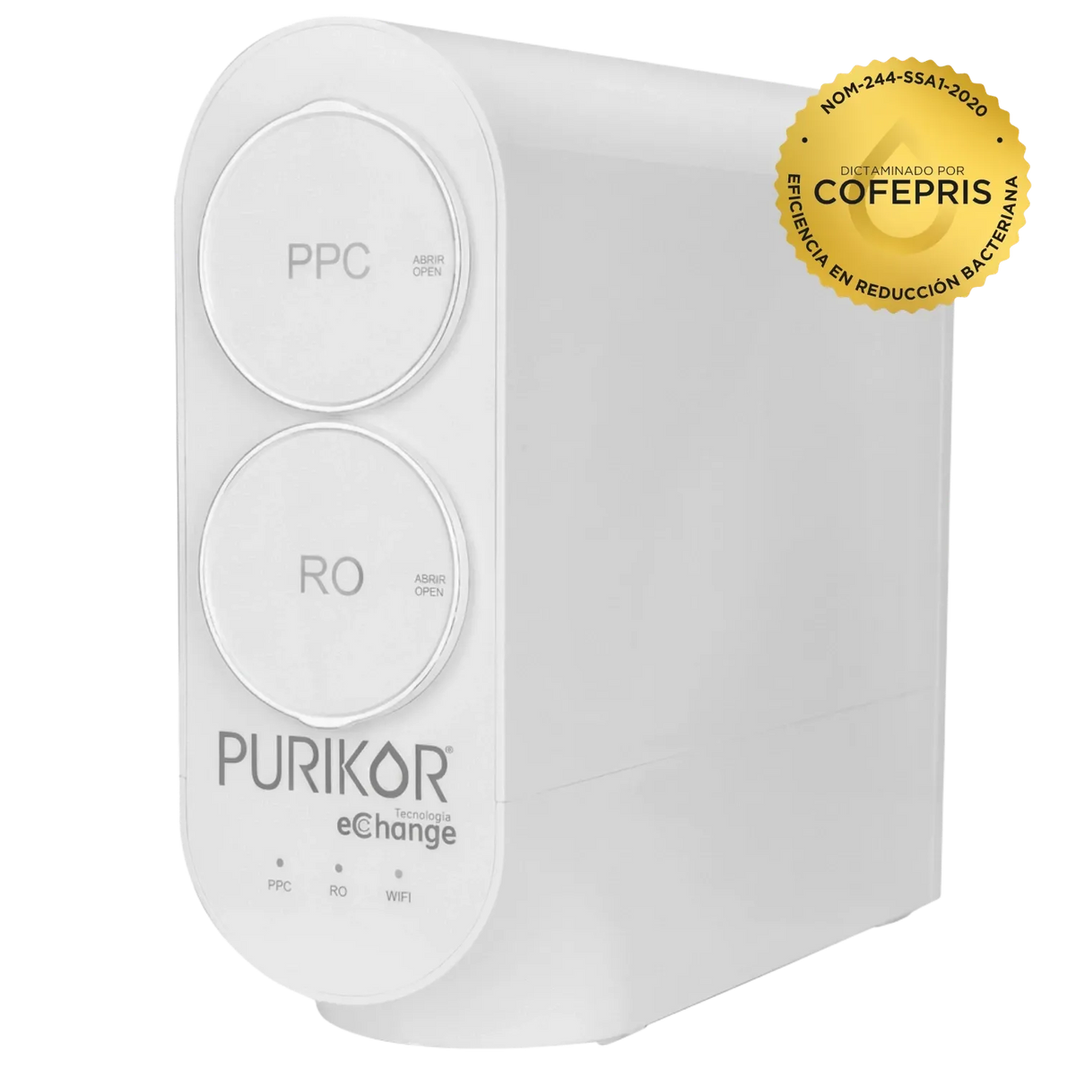 Fotografía oficial PURIKOR: sistema de ósmosis inversa de alto flujo. Vista del producto.