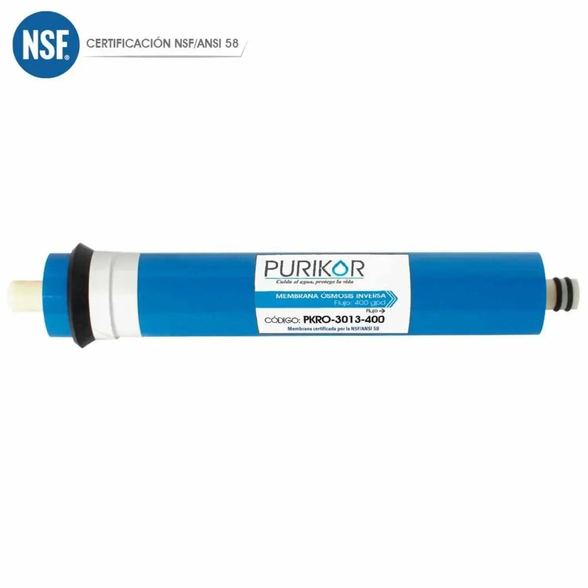 Fotografía oficial PURIKOR: membrana para sistemas de purificación. Vista del producto.
