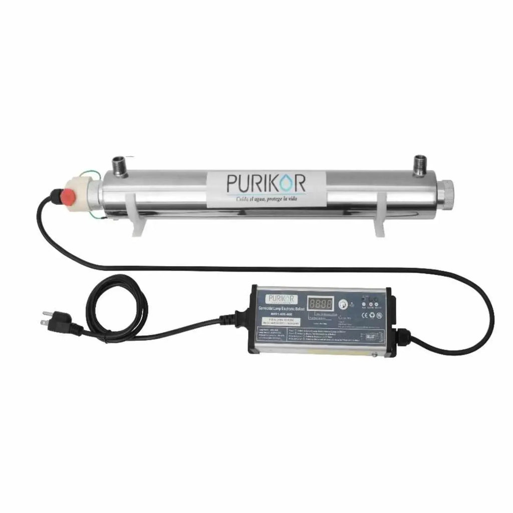 Fotografía oficial PURIKOR: sistema de desinfección con luz uv. Vista del producto.