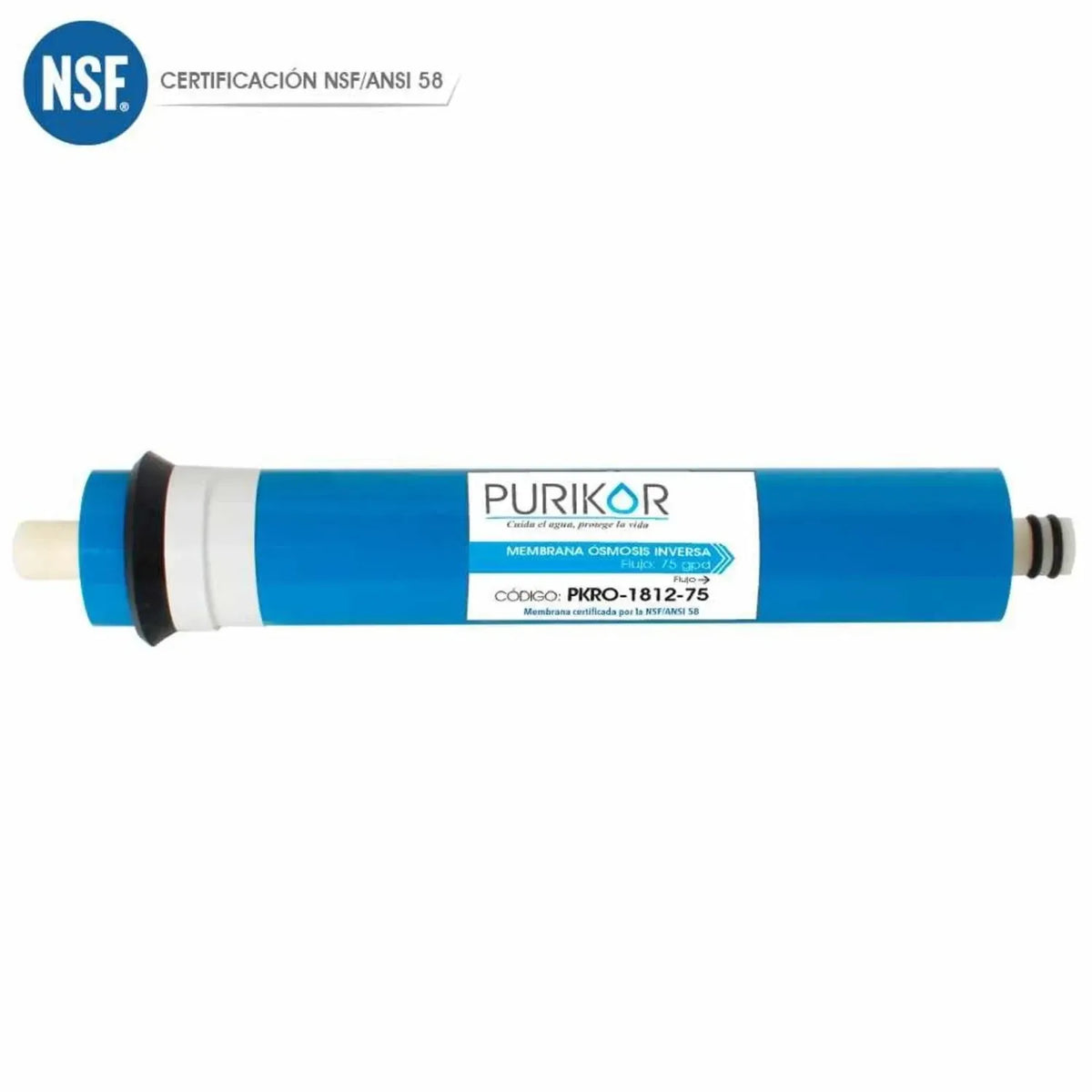 Fotografía oficial PURIKOR: membrana para sistemas de purificación. Vista del producto.